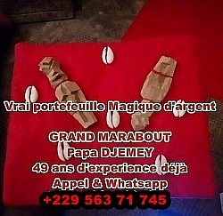 L'original Portefeuille Magique qui vous libère totalement de la misère et de la pauvreté, rapide, efficace et très simple à utiliser , c'est uniquement et exclusivement chez PAPA DJEMEY +229 570 85 479